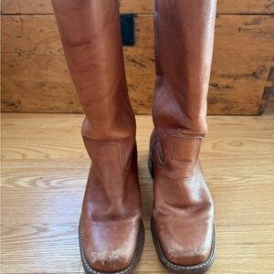 Brown Leather Frye Boots Size 9.5
